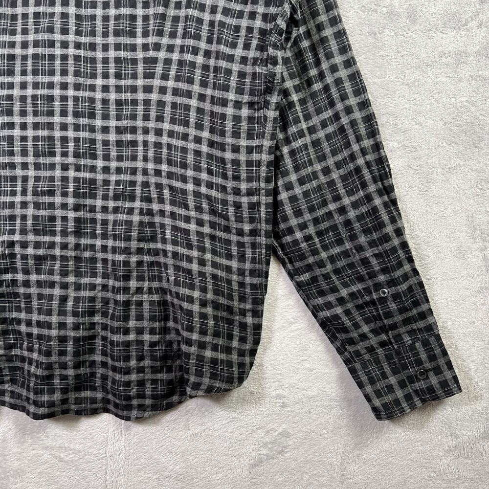 Ralph Lauren Men's Dress SHirt Black Plaid Size XL Lightweight Business Casual - Picture 13 of 15